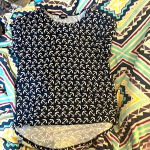 Navy blue anchor shirt